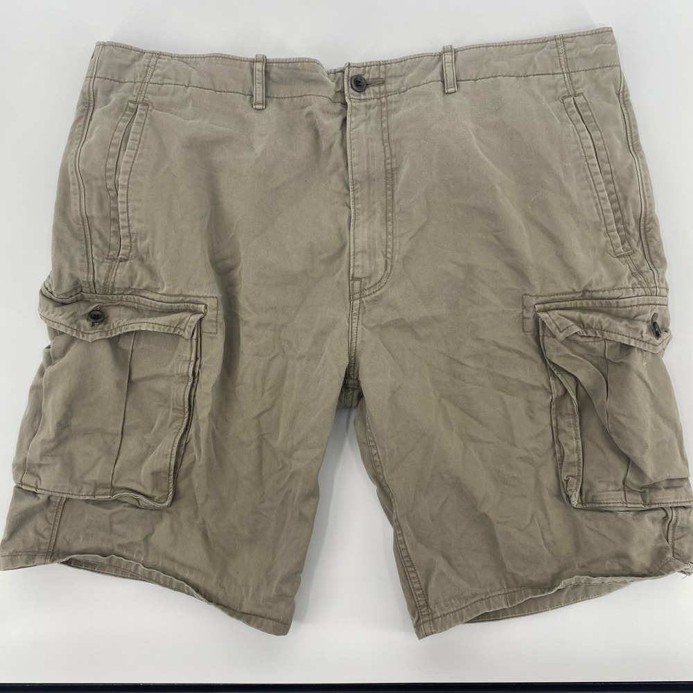 Levis Mens Cargo Shorts Tag‎ 40 Actual 41 Tan Khaki Twill Utility Rugged Chore